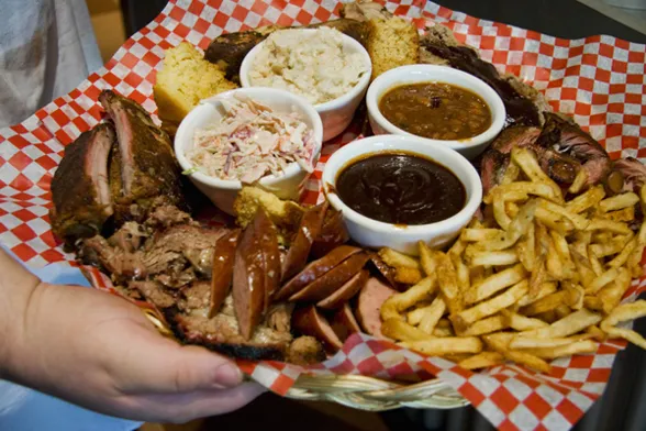 bbq platter with sides and pairings