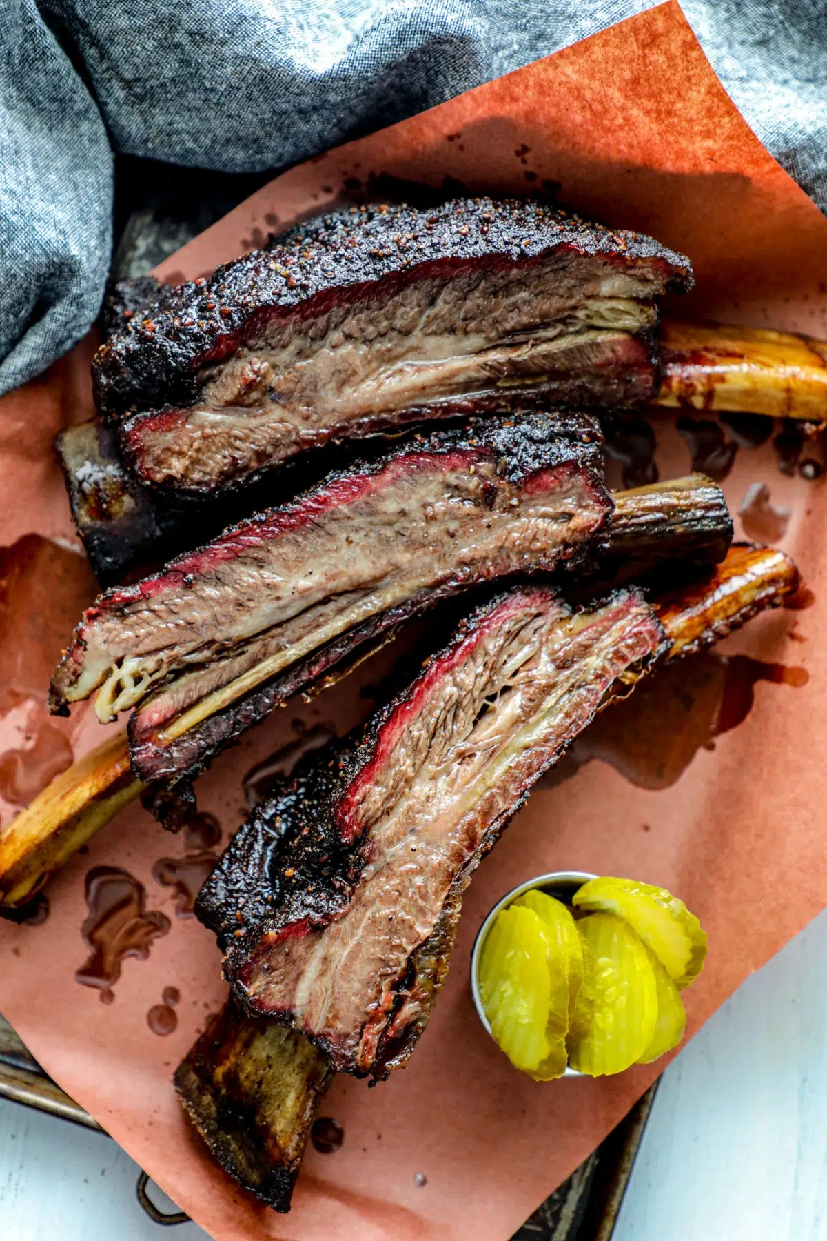 smoke ring on dino ribs