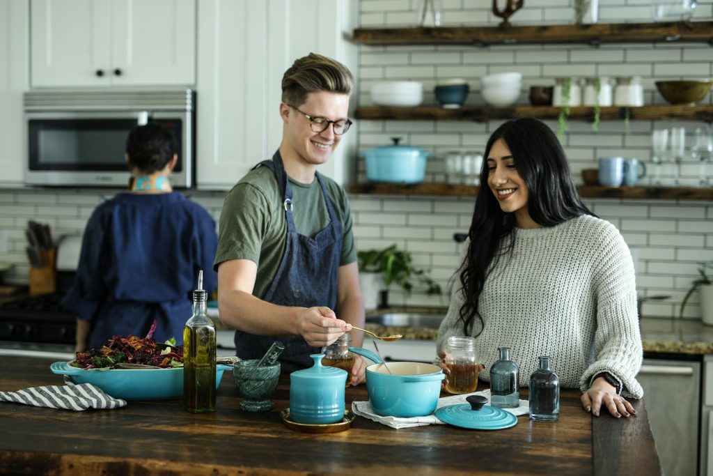 Live cooking demonstration by chef VS DIY Catering