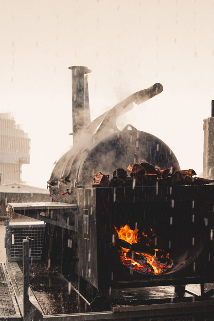 Dry smoking brisket